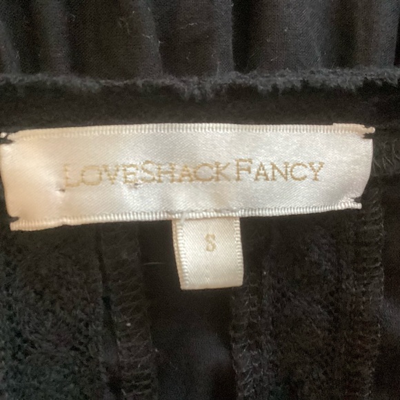 LoveShackFancy Black Eyelet Gwen Dress Mini sm - Picture 7 of 9